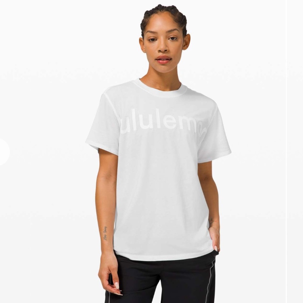 Lululemon All Yours White Graphic Tee